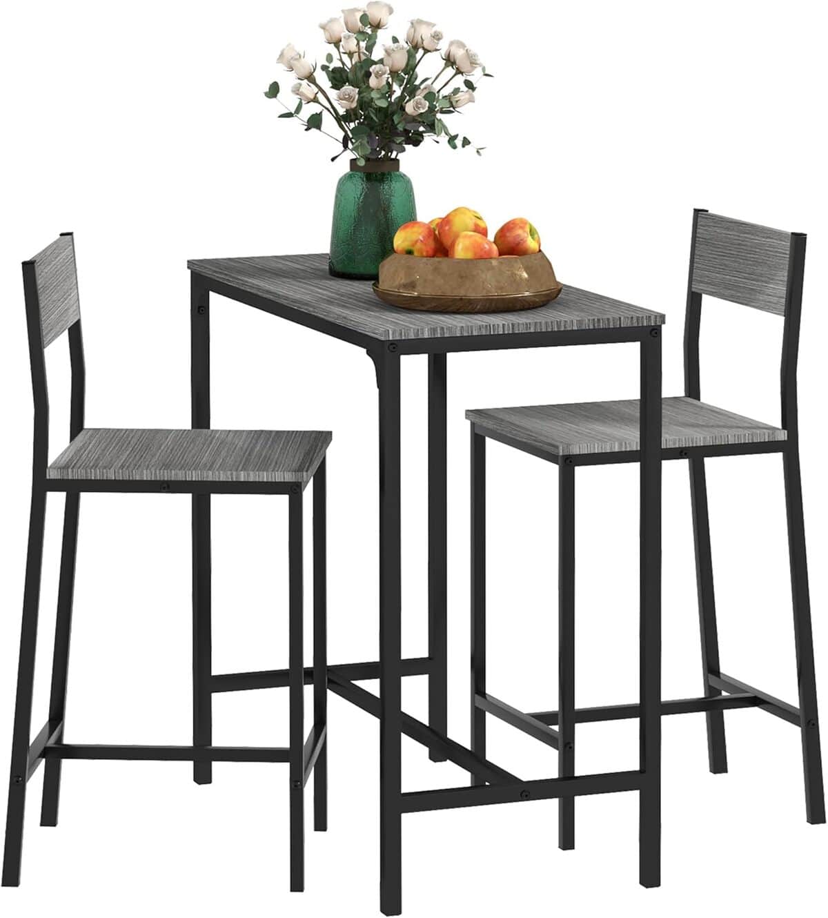 Test de la table de bar HOMCOM industrielle 3 pièces