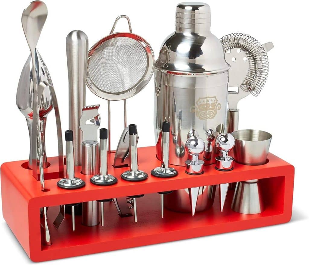 Test : kit barman G2S 17 pièces rouge