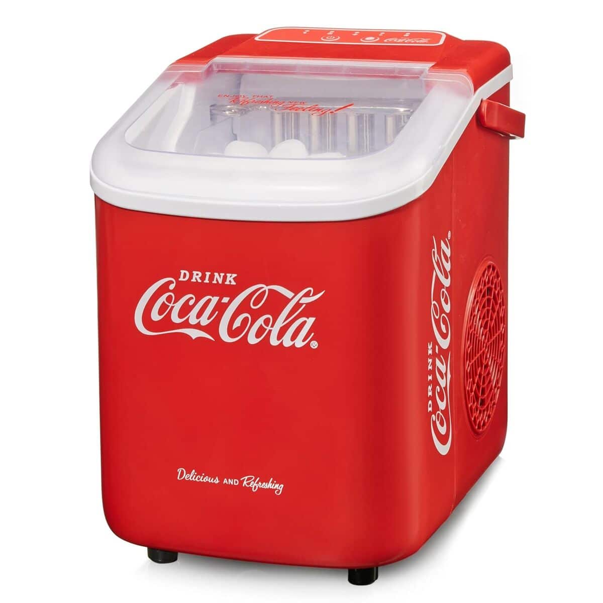 Test : machine à glaçons Salco Coca-Cola design rétro rouge