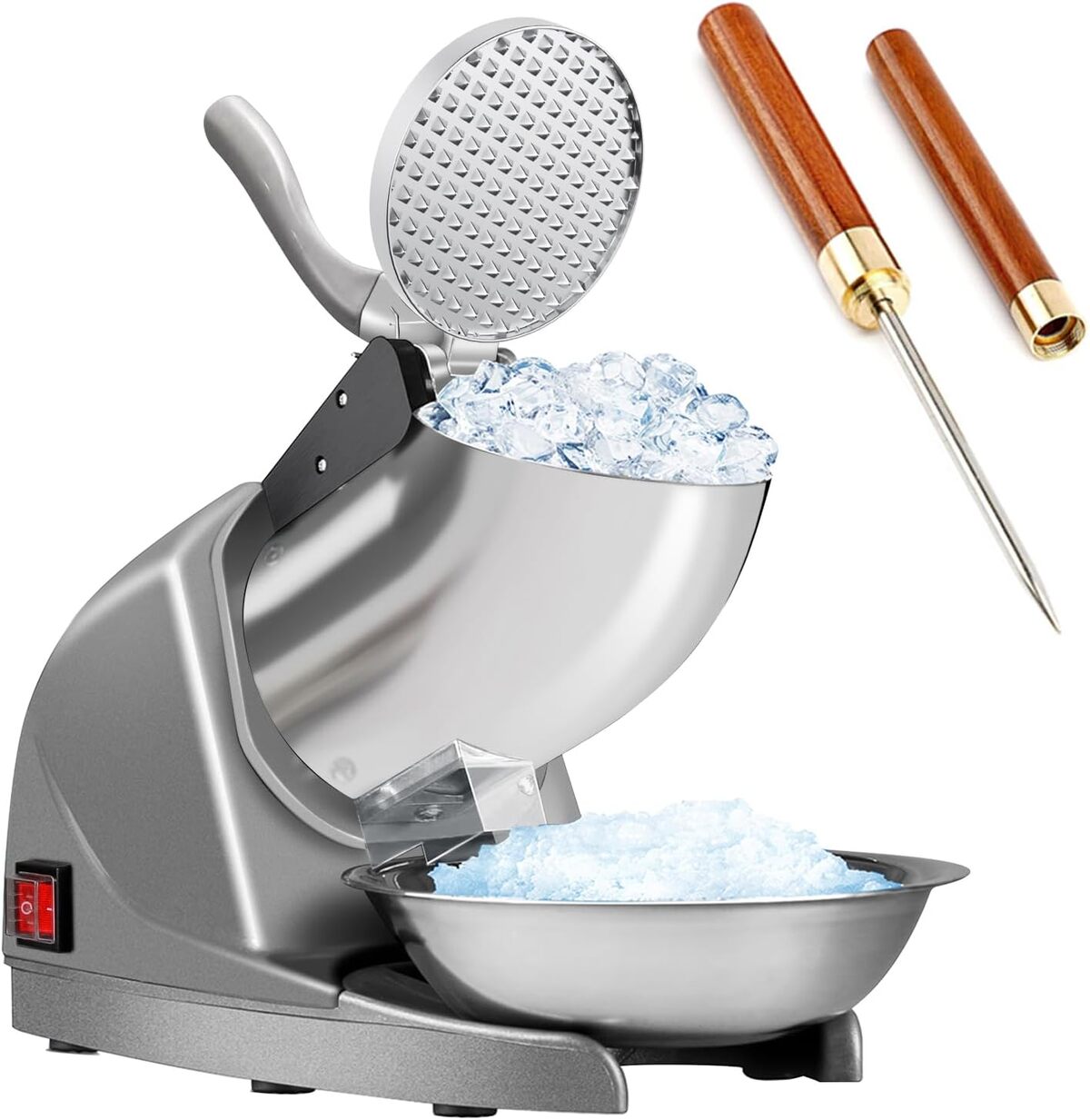 Test du broyeur à glace Horgelu 380 W, 130 kg/h