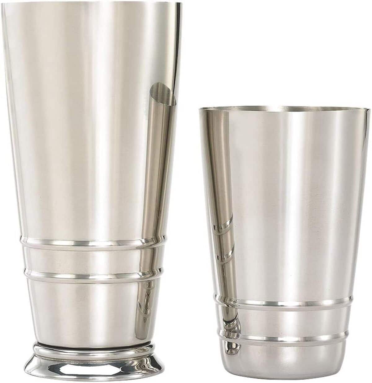 Test du set Barfly Cocktail Tin en acier inoxydable : 18 oz et 28 oz
