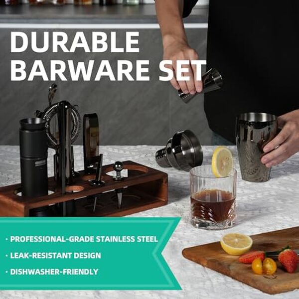 Découvrez le shaker Creativechef : un kit complet pour amateurs et professionnels des cocktails, parfait pour des soirées réussies