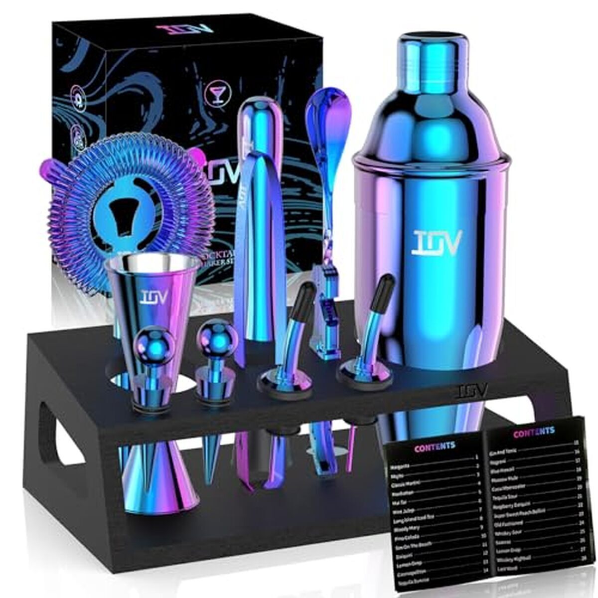 Test du kit de barman IOV : ensemble shaker à cocktail 12 pièces