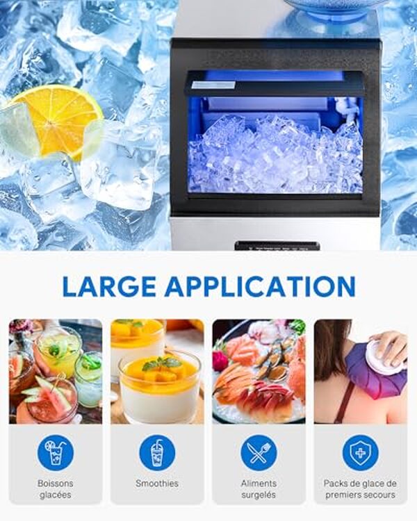Découvrez notre analyse complète de la machine à glaçons Creworks 480W : efficacité, rapidité et qualité pour vos besoins professionnels.