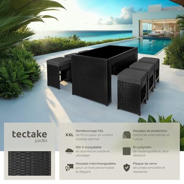 Plongez dans notre test complet du salon de jardin TecTake ensemble bar en résine tressée : qualité, confort et design passés au crible. Transformez votre espace extérieur avec style.