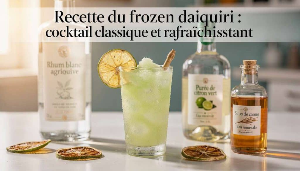 Recette du frozen daiquiri : cocktail classique et rafraîchissant