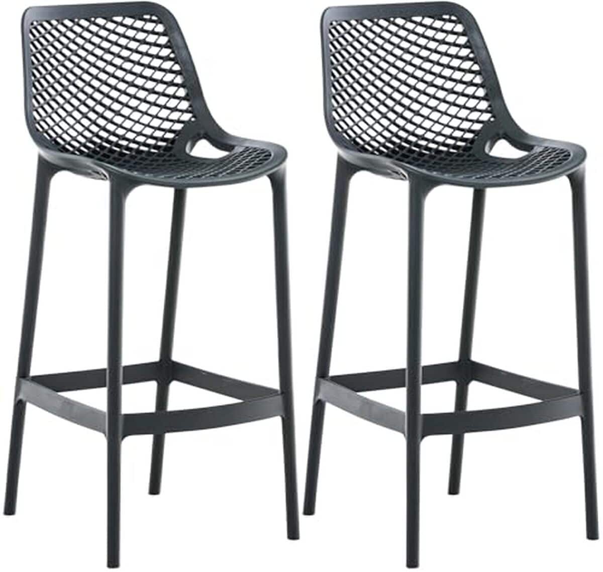 Avis sur le lot de 2 tabourets de bar jardin Air CLP résistants aux intempéries