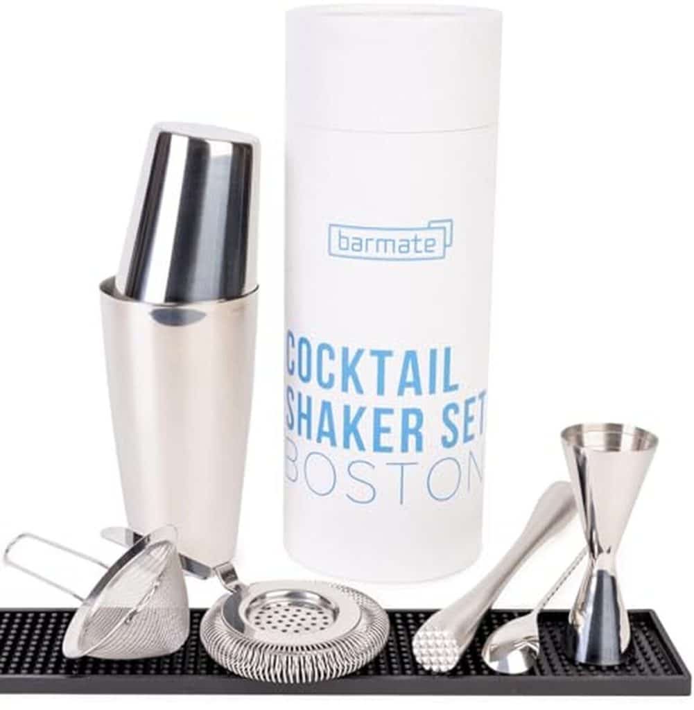 Test de l'ensemble shaker à cocktail barmate Boston : 7 pièces en acier inoxydable