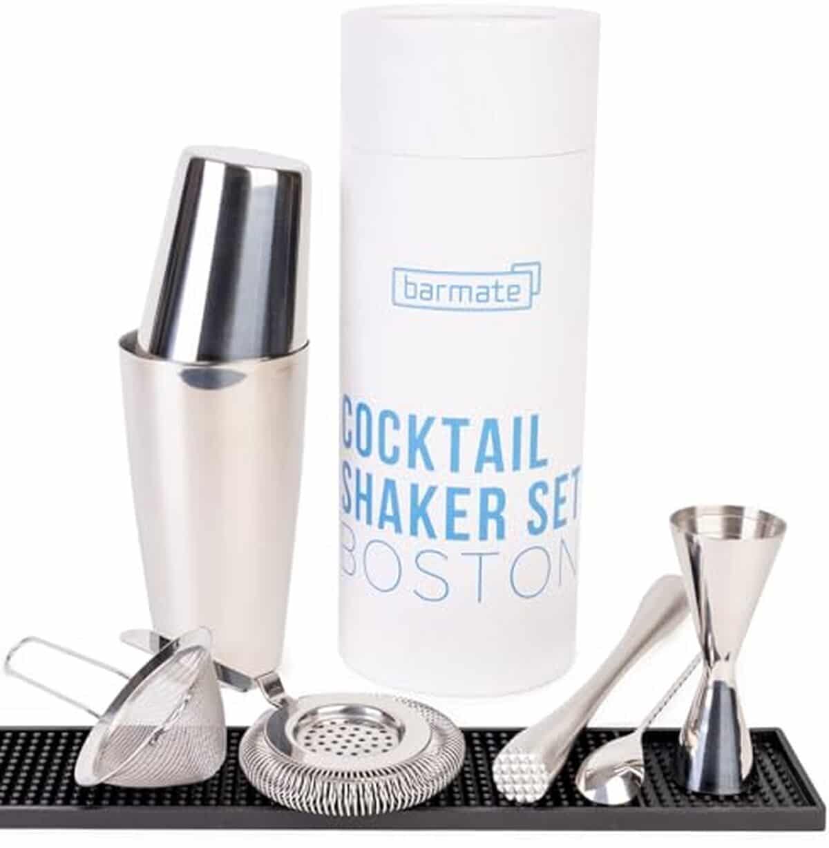 Test de l'ensemble shaker à cocktail barmate Boston : 7 pièces en acier inoxydable