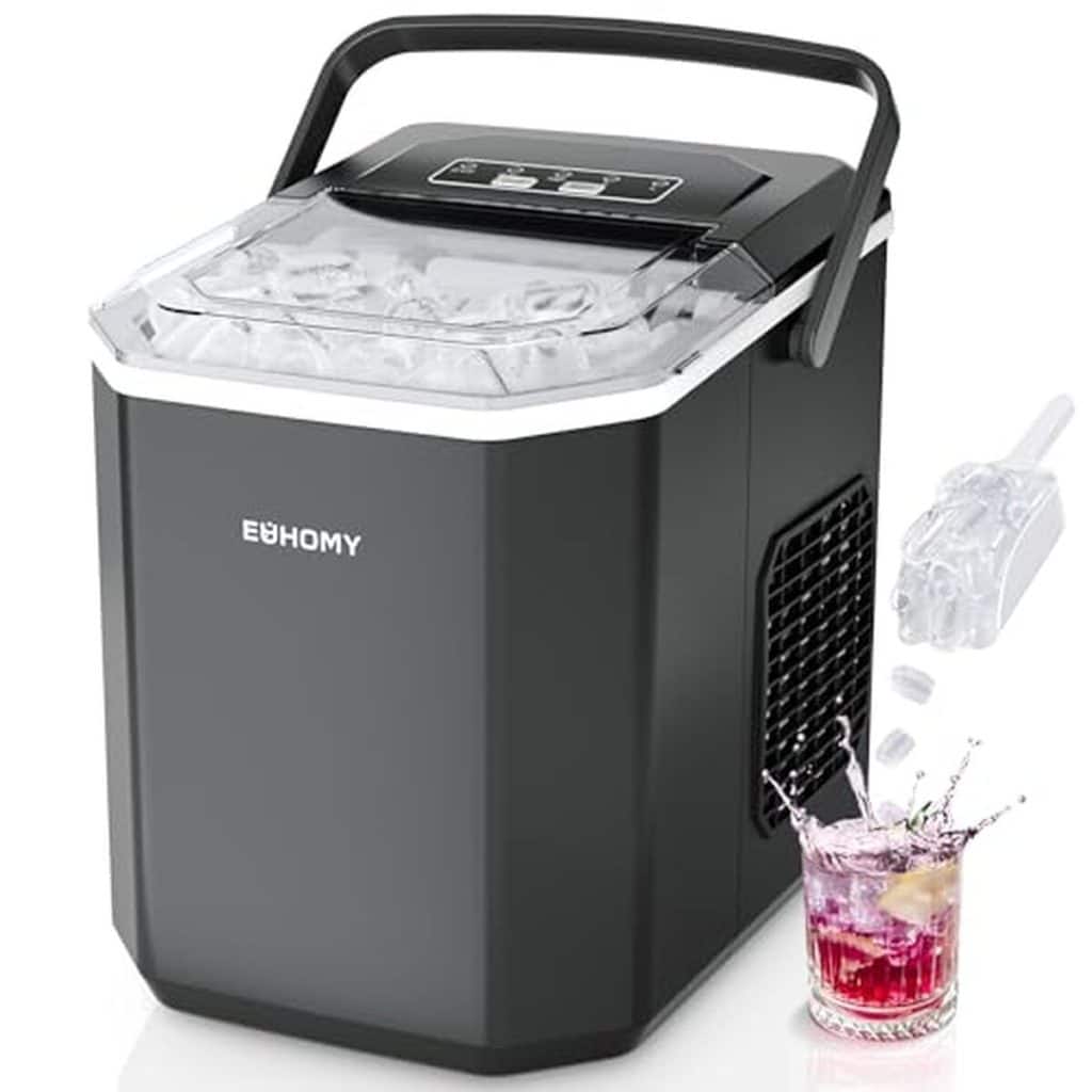 Test : machine à glaçons EUHOMY, 9 glaçons en 6 min