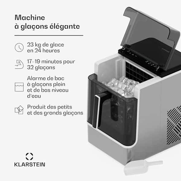 Découvrez la machine à glaçons Klarstein : un mélange de performance et de design moderne. Analysons ses caractéristiques, avantages et points faibles pour vous aider à faire le meilleur choix.