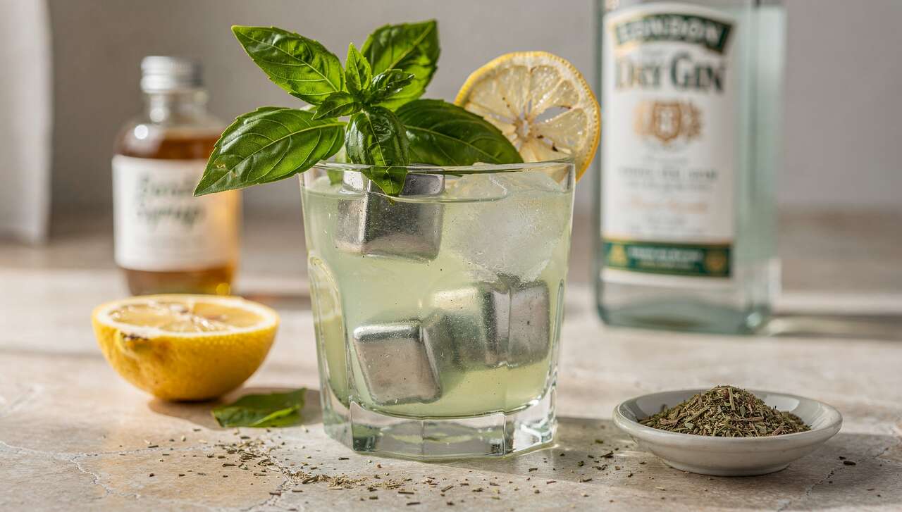 Recette de cocktail gin basilic smash : frais et parfumé pour l'été