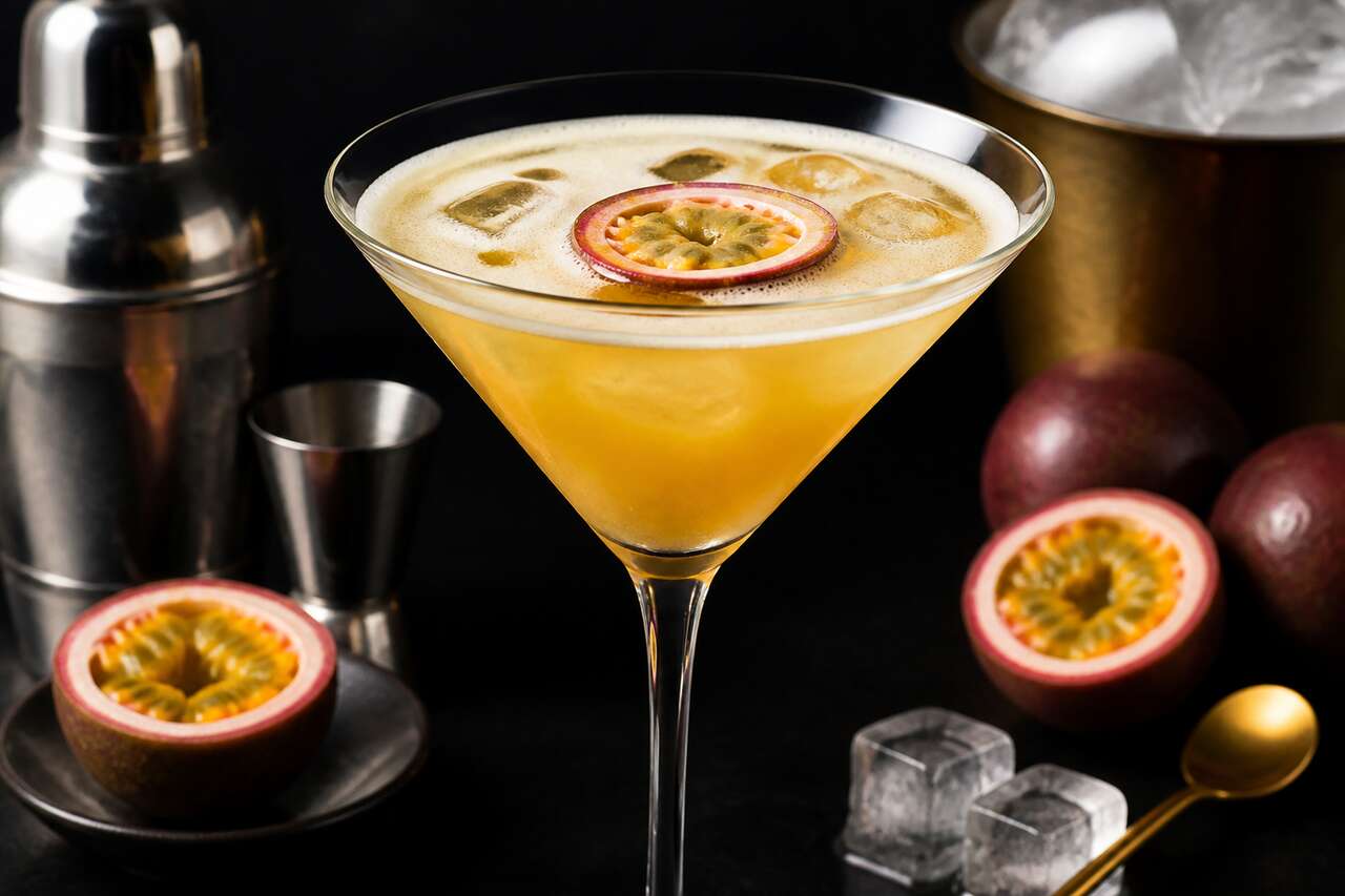 Recette du summer passion martini : le cocktail fruité de l'été