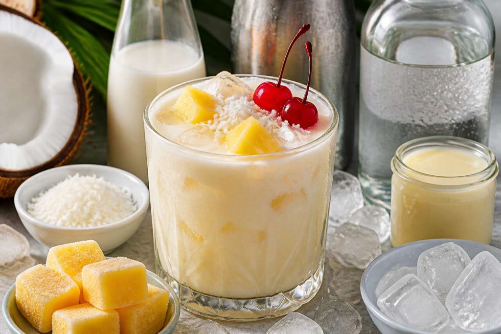 Recette du Pina Colada Milk Punch : la boisson crémeuse à base de rhum, ananas et coco