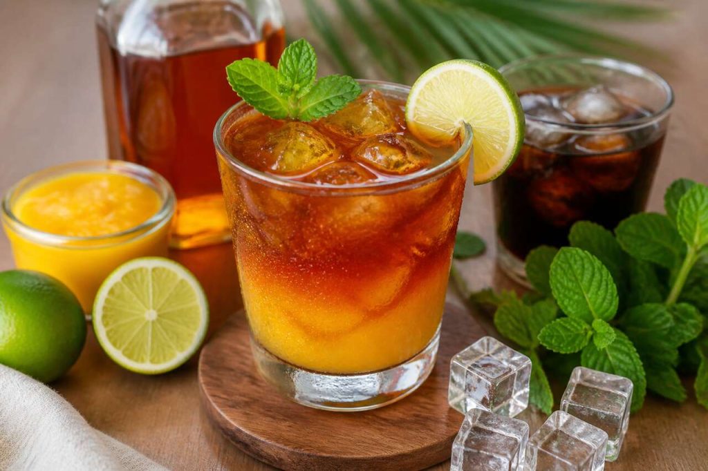 Recette de cocktail rhum coca mangue