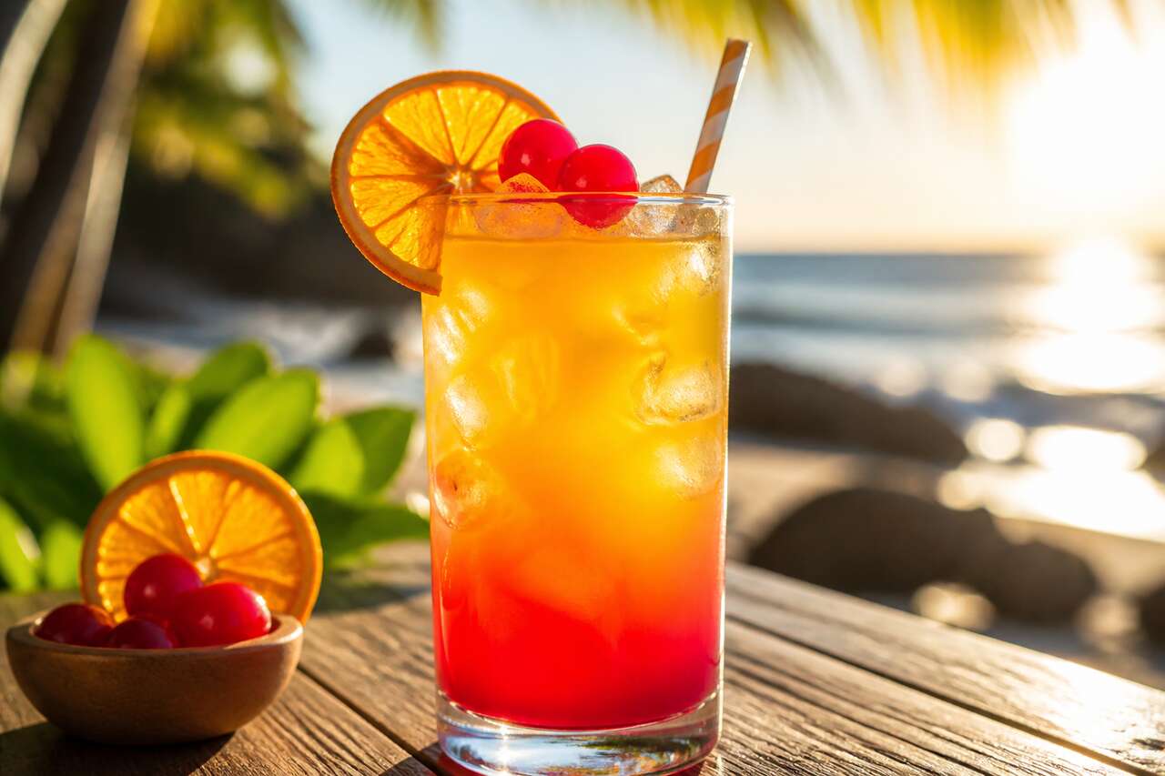 Recette du Malibu sunrise : le cocktail tropical facile à réaliser