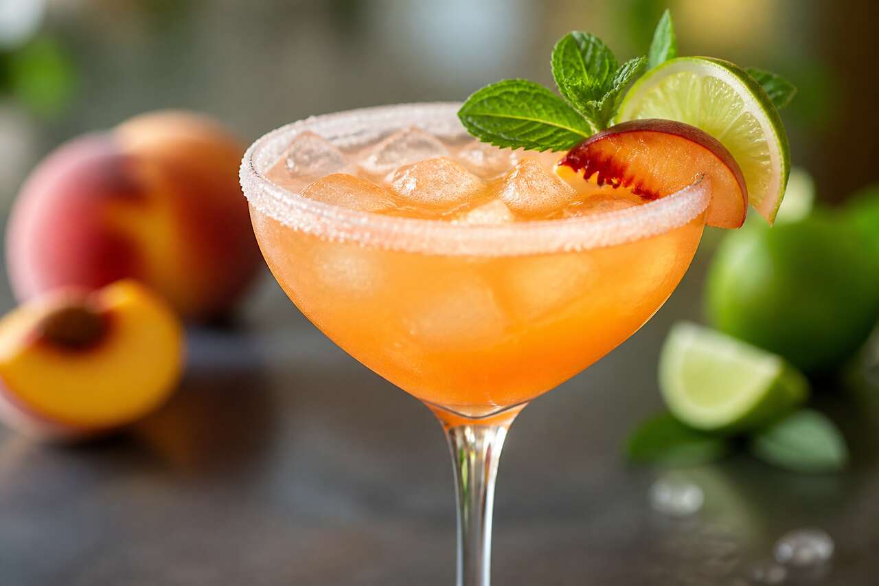 Recette du Peach Daiquiri : le cocktail fruité au rhum et à la pêche