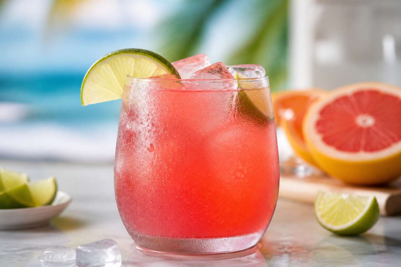 Recette du cocktail Malibu sea breeze