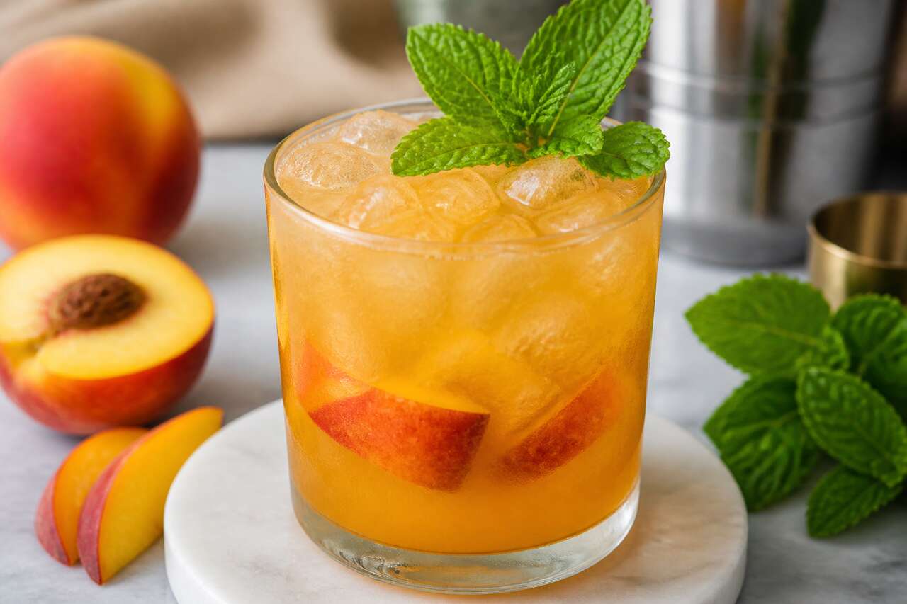 Recette du Peach Ginger Smash : le cocktail pêche et gingembre