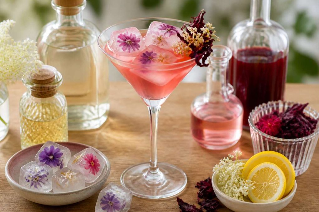 Recette du floral martini : le cocktail fleuri et élégant