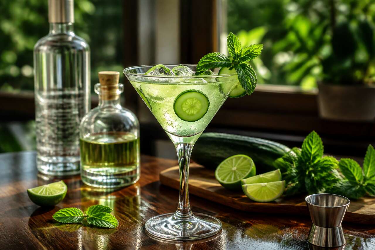 Recette du Cucumber Martini : le cocktail frais au concombre