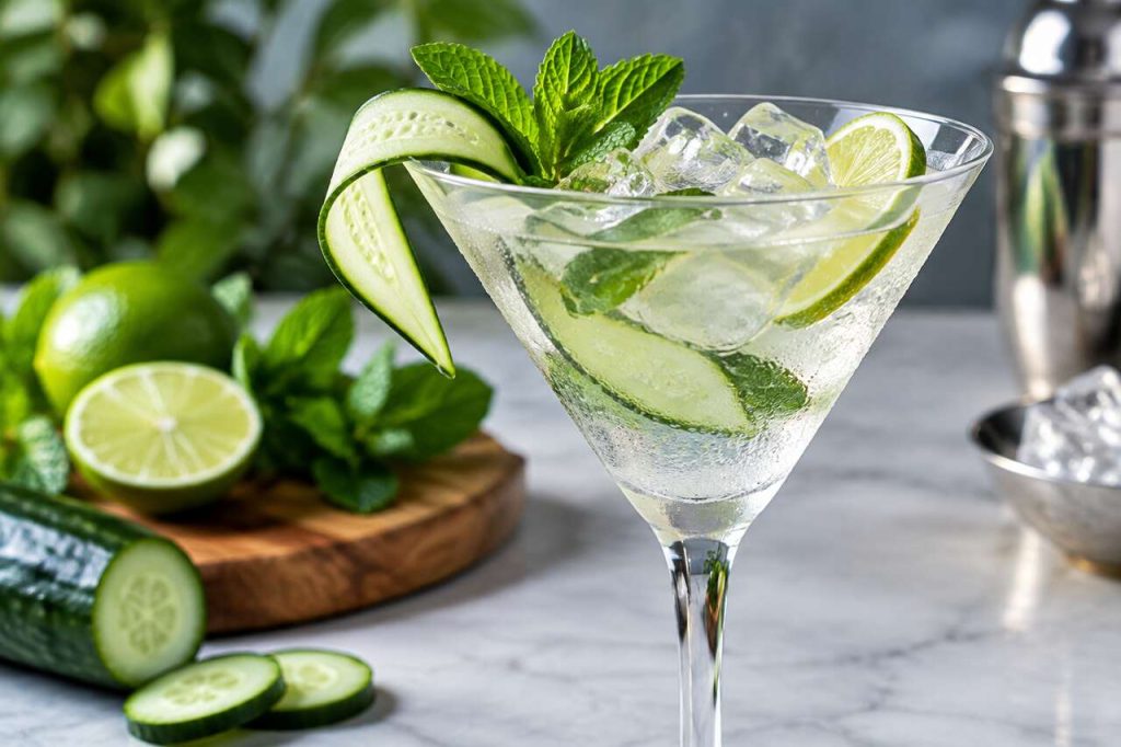 Recette du gin garden martini : le cocktail frais et élégant
