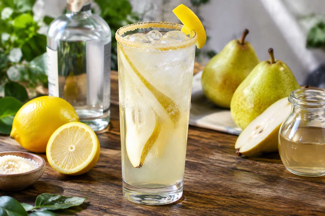 Recette du pear vodka collins : le cocktail rafraîchissant à la vodka et à la poire