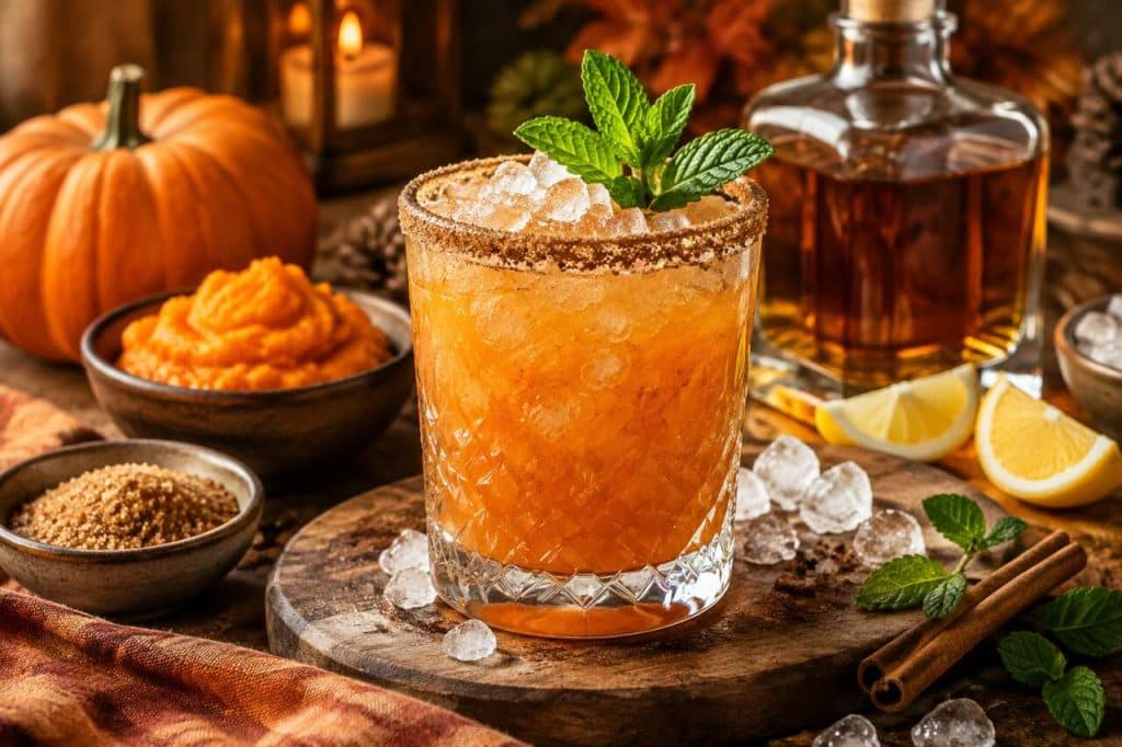 Recette du pumpkin whiskey smash : le cocktail d'automne au whisky et citrouille
