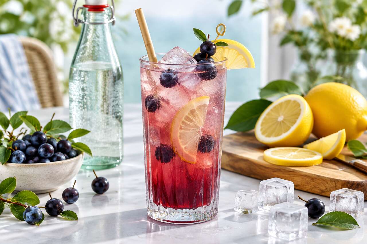 Recette du sloe gin rickey : le cocktail à la prunelle facile à préparer