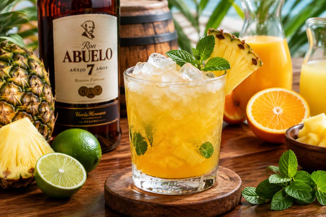 Recette du cocktail Ron Abuelo punch