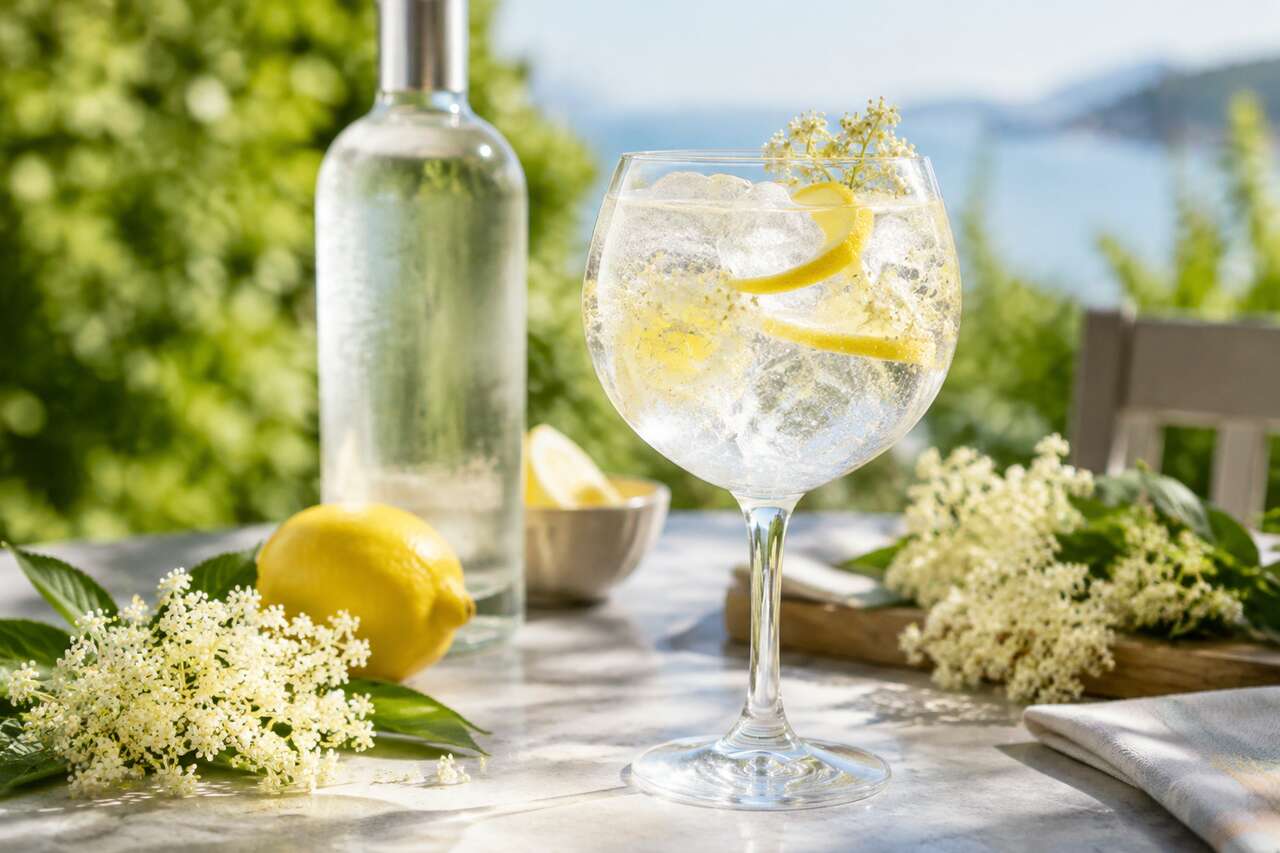 La recette magique en 10 minutes : vodka, sureau et tonic