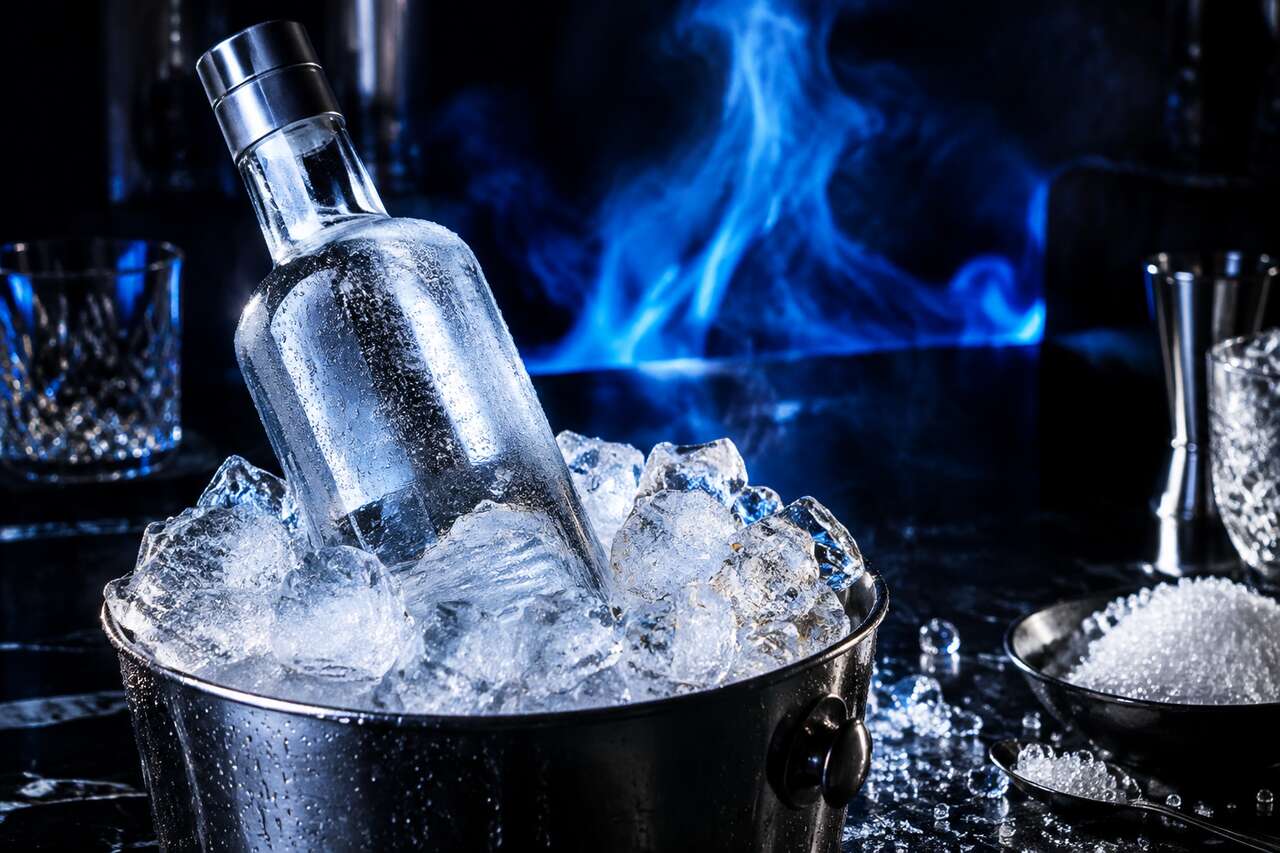 L&rsquo;effet spectaculaire : glace, sucre et flamme froide sans risque