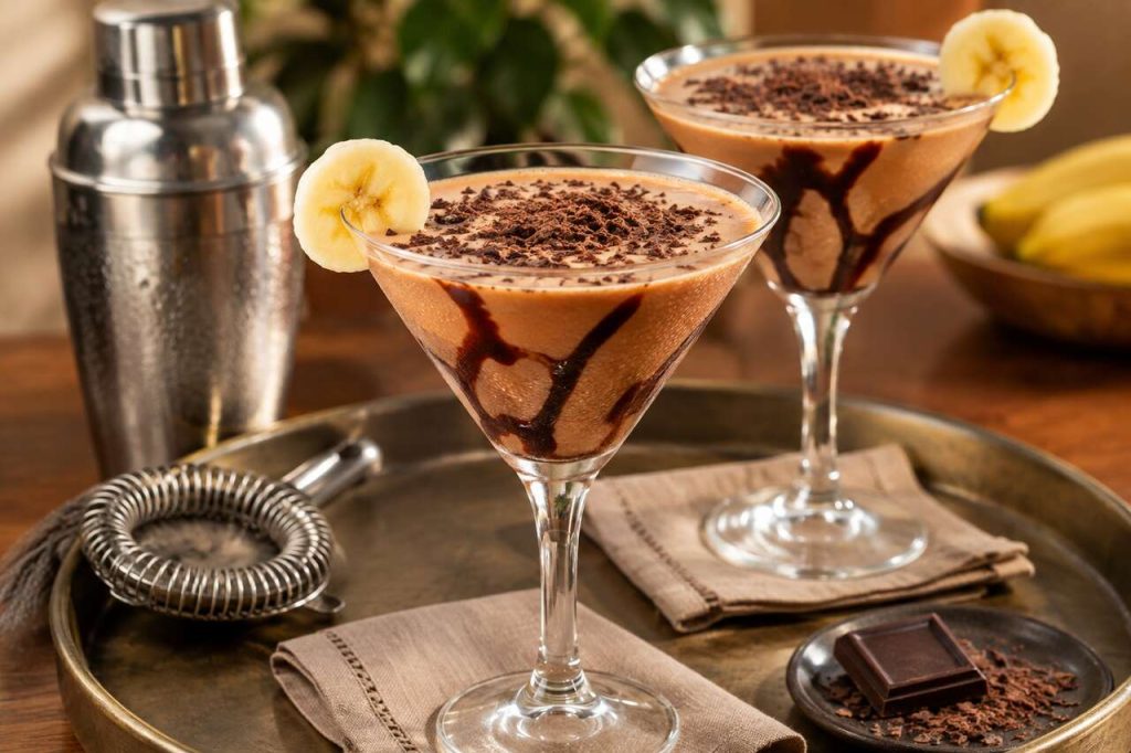 Recette du chocolate banana martini : le cocktail gourmand au chocolat et à la banane