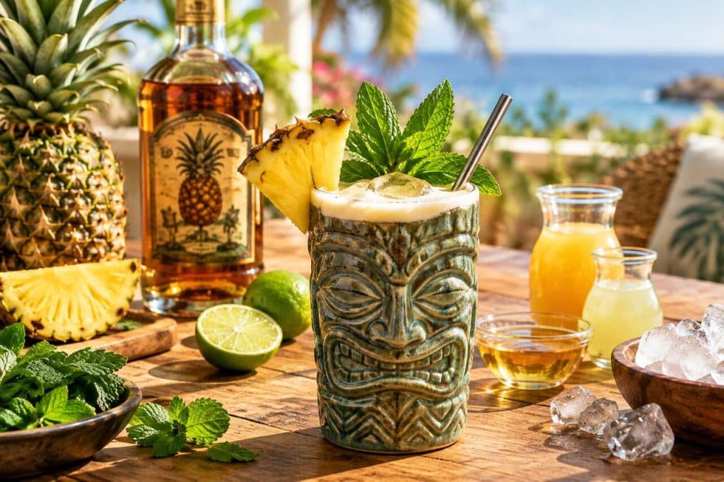Recette du cocktail Pineapple Express au rhum Plantation ananas