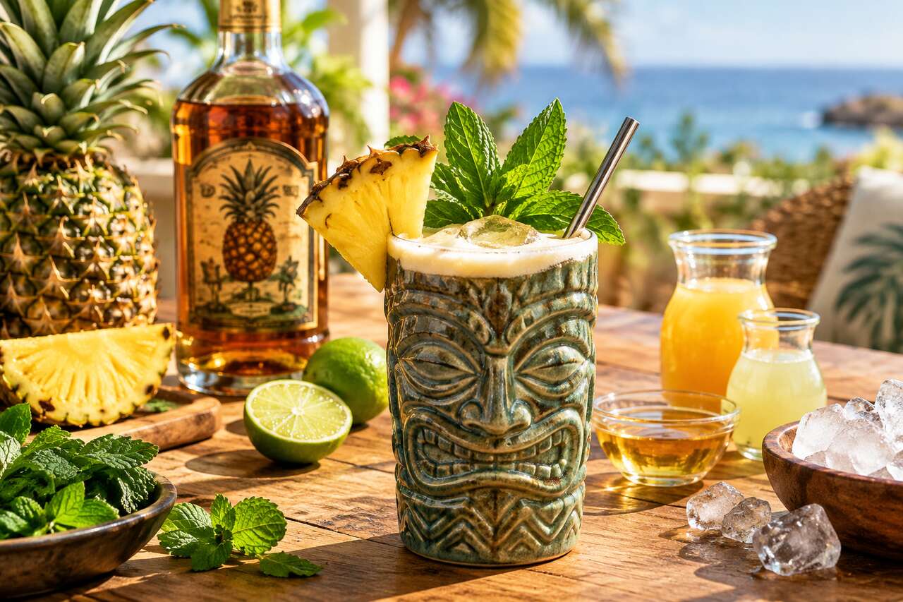 Recette du cocktail Pineapple Express au rhum Plantation ananas