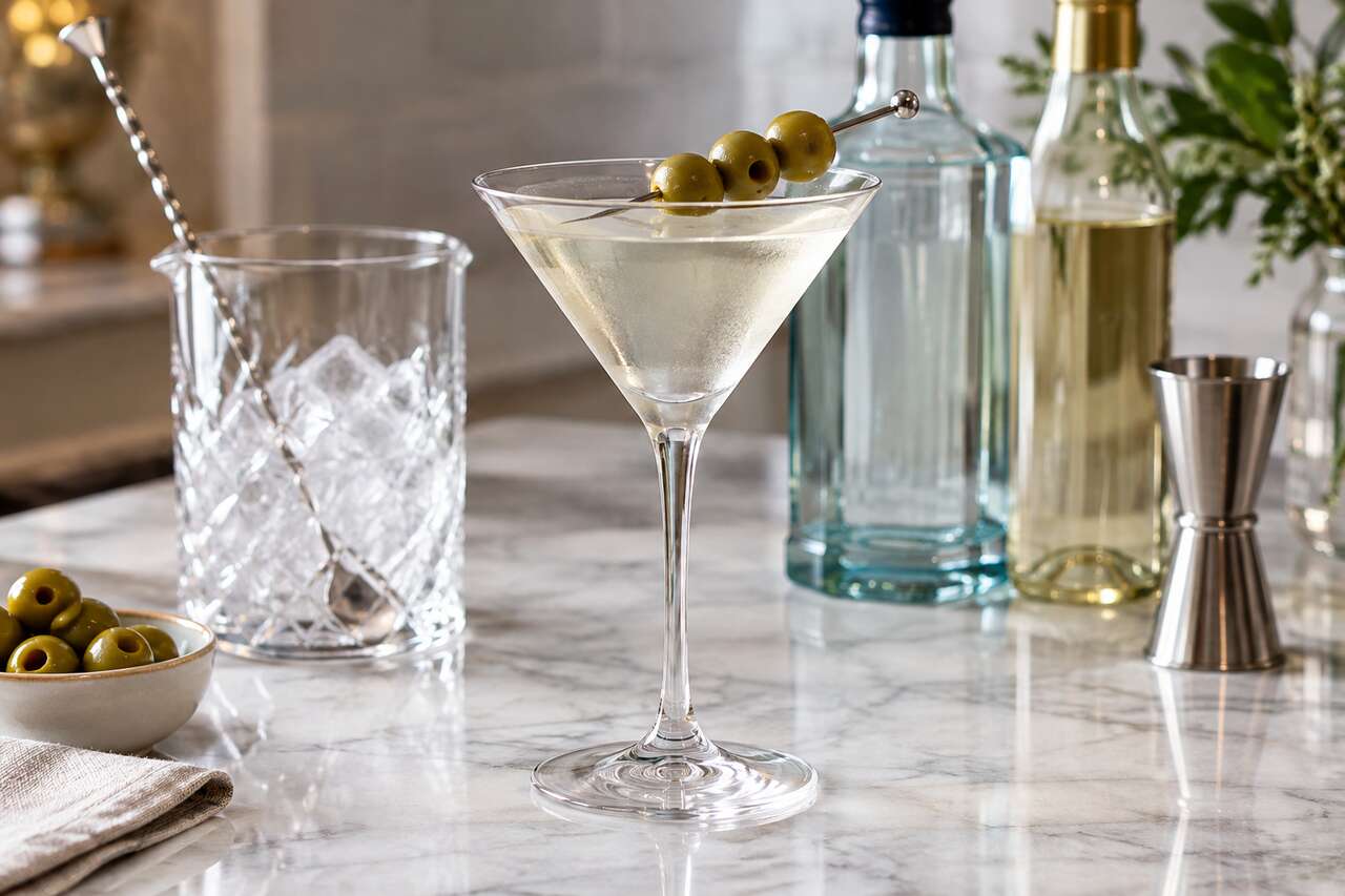 Recette du dry martini fifty fifty