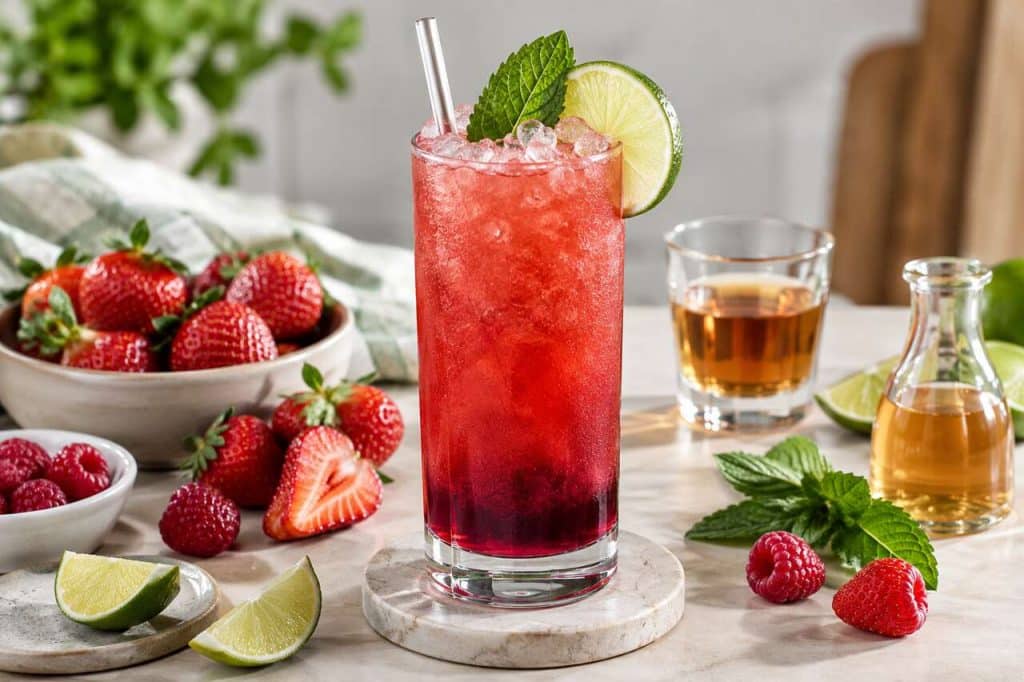 Recette du cocktail Rachel's red rumba