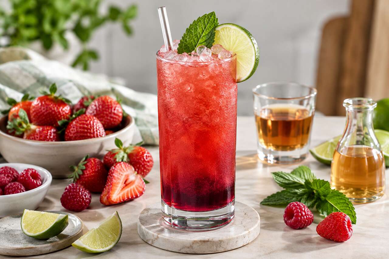 Recette du cocktail Rachel's red rumba