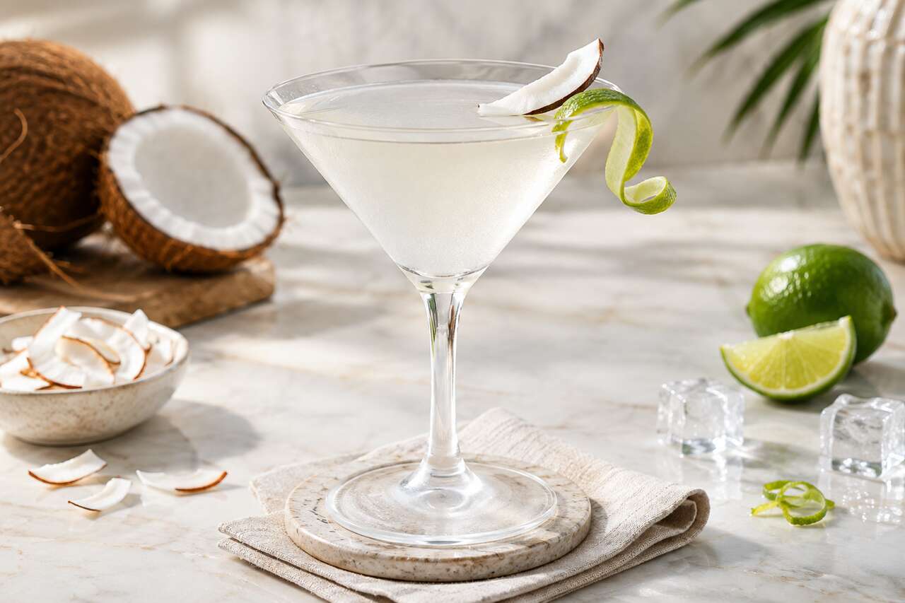Recette du dry Malibu martini