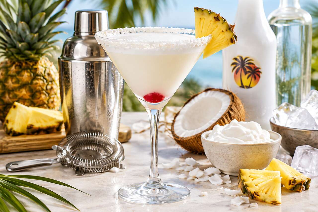 Recette du Malibu Coconutini : le cocktail à la noix de coco