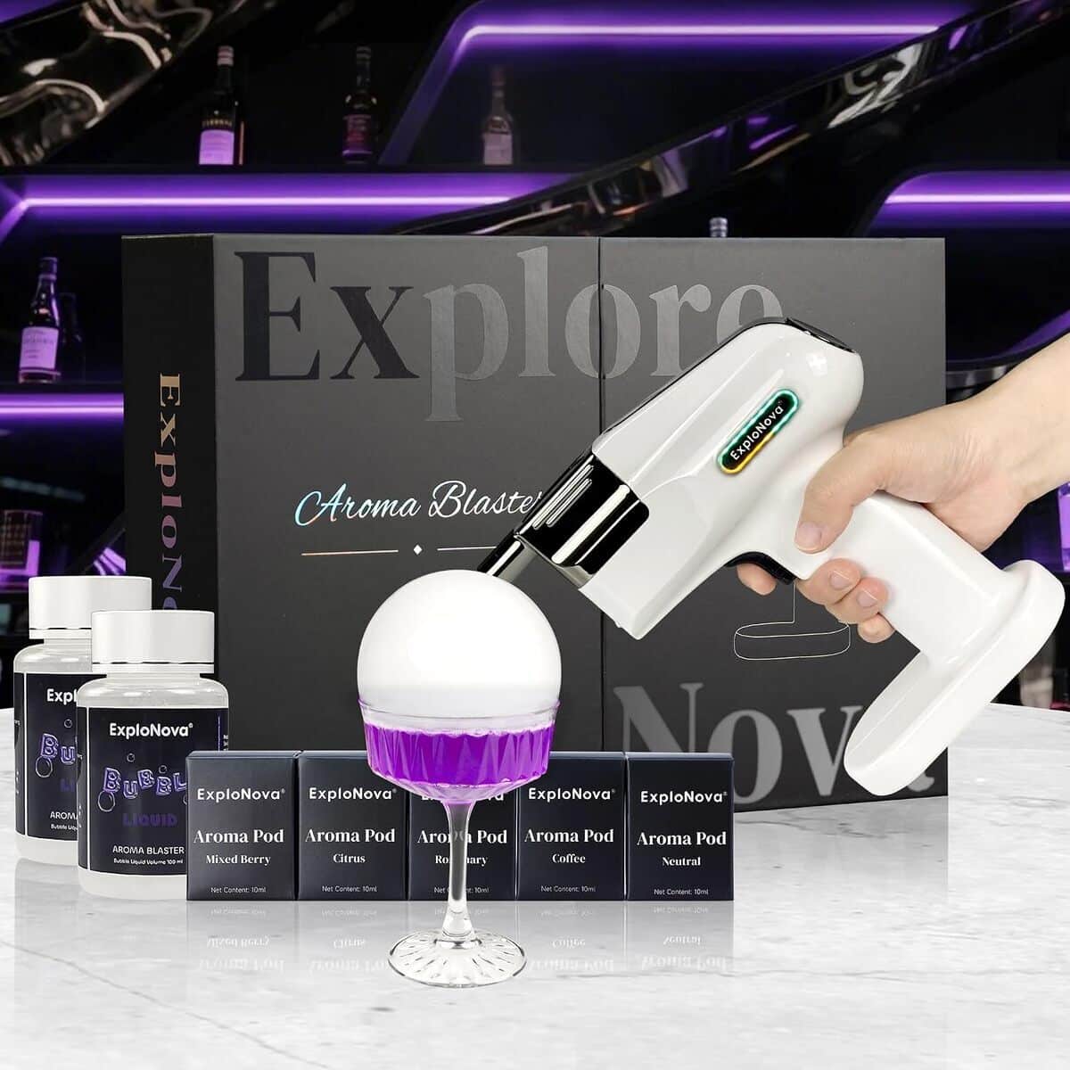 Test : capsules aromatiques Aroma Blaster pour cocktails et whisky