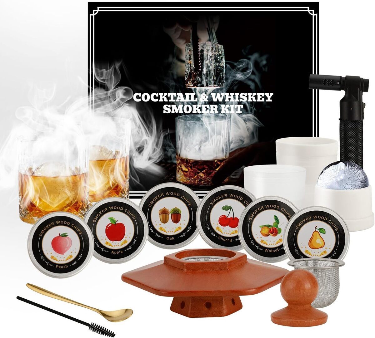 Test du fumoir à cocktail avec torche : kit complet et saveurs boisées